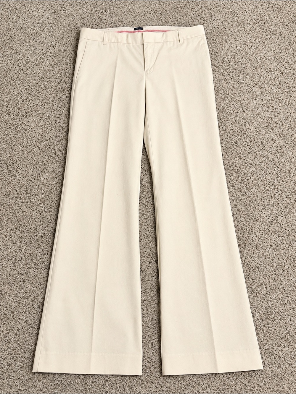 GAP Cream Wide-Leg Dress Pants